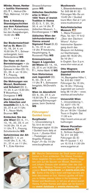 Programm April 2013 - Vienna