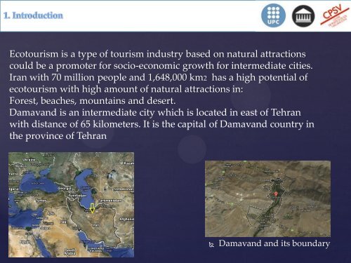 Proposal of master thesis Base Plan for Ecotourism Development in ...