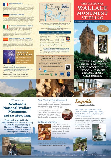 Download the 2013 Rack Leaflet - The National Wallace Monument