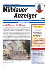 Mühlauer Anzeiger vom 05.11.13 - Mühlau in Sachsen