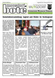 moosdorfer bote · Nr. 14 - Werbeagentur ReiWo