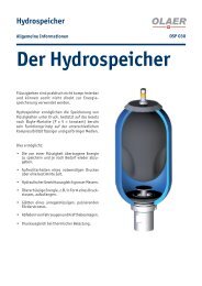 Der Hydrospeicher - Olaer AG