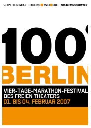 Programm 100° Berlin 2007.pdf - hebbel am ufer