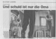 die presseberichte - Theatergruppe St. Karl