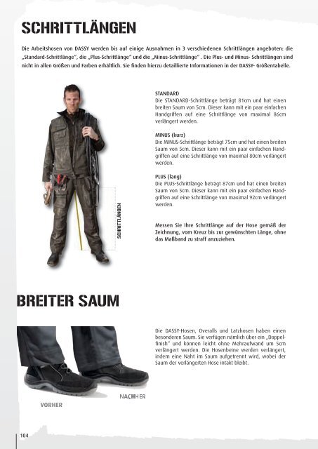 PDF-Katalog herunterladen - DASSY professional workwear