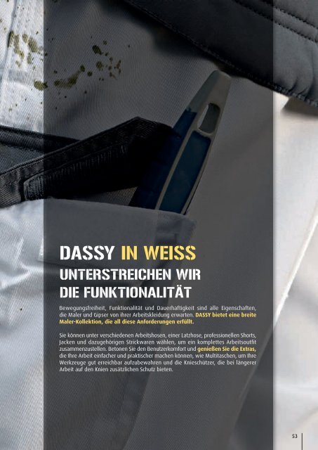 PDF-Katalog herunterladen - DASSY professional workwear