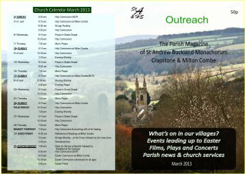 Outreach March 2013 sequential - Buckland Church