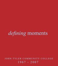 defining moments - John Tyler Community College