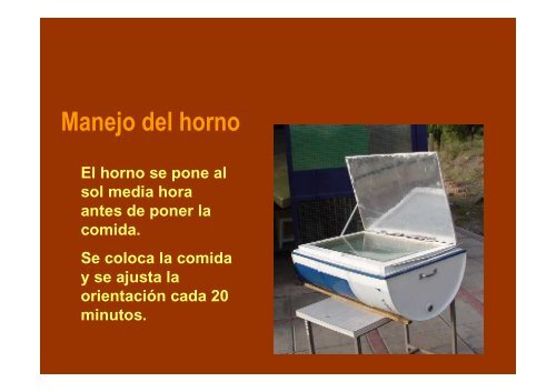 Horno solar tacho - Taller Ecologista