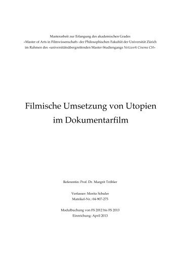 Masterarbeit als PDF zum Download - Netzwerk Cinema CH