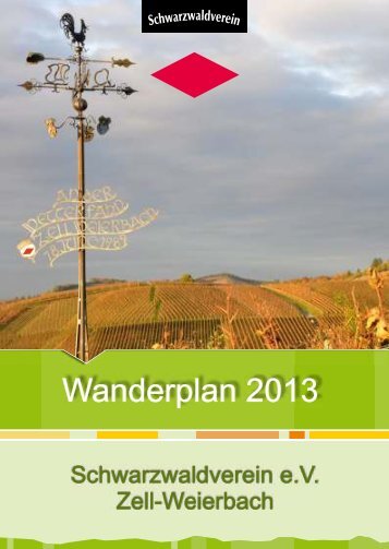 Wanderplan 2013 - SWV Zell-Weierbach