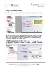 Akten im Notariat ablegen - Advoware Kanzleisoftware