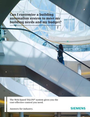 Can I customize a building automation system to meet my ... - Siemens