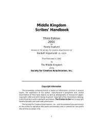 Middle Kingdom Scribes Handbook (PDF) - Midrealm / Middle ...