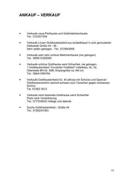 Goldhaubenzeitung 2006/2 - Goldhaubengemeinschaft