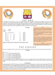Classifiche parziali TOP DOG 2013 - Enci