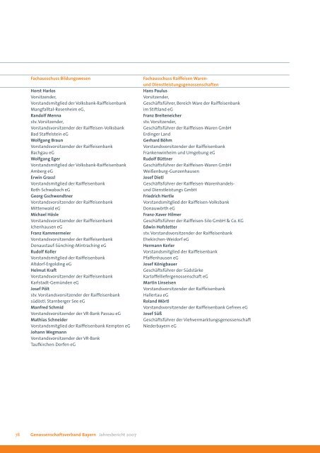 genossenschaften - Genossenschaftsverband Bayern