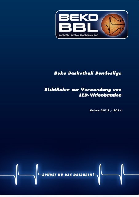 Beko BBL-Richtlinie zur Verwendung von LED-Videobanden 2013 ...