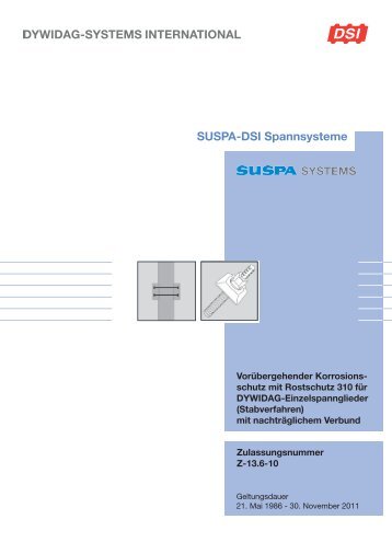 SUSPA-DSI Spannsysteme - Dywidag Systems International GmbH