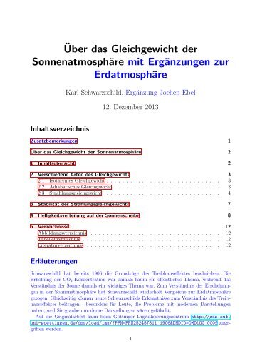 Zweiteilung der Atmosphäre (Schwarzschild ... - Ing-buero-ebel.de