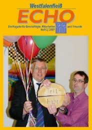 Ausgabe 22 - 02 / 2007 - Westfalenfleiß GmbH