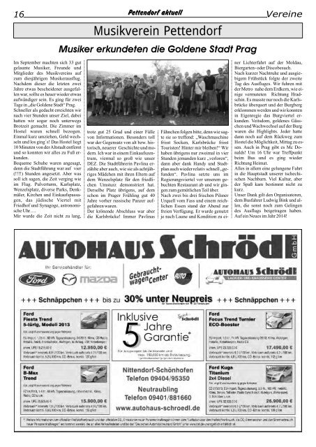 Das Monatsmagazin für Pettendorf - Gemeinde Brennberg