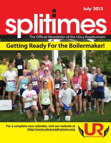 JULY 2013 - Utica Road Runners Club