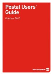 Postal Users' Guide - New Zealand Post
