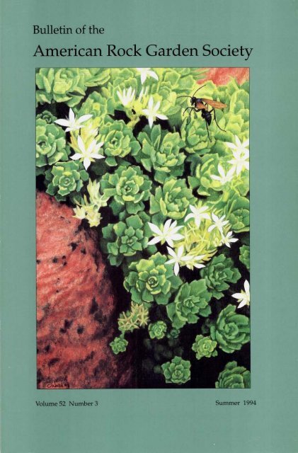 Bulletin - Summer 1994 - North American Rock Garden Society