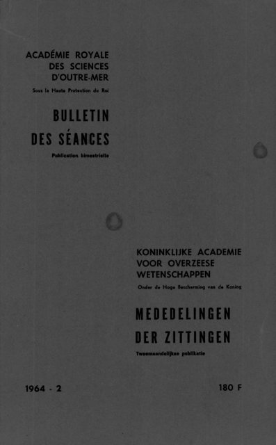 (1964) n°2 - Royal Academy for Overseas Sciences