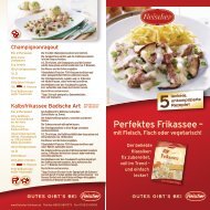 Rezeptheft: Perfektes Frikassee – mit Fleisch, Fisch oder ... - Fleischer