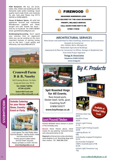 Welland Valley Feeds NEWSLETTER