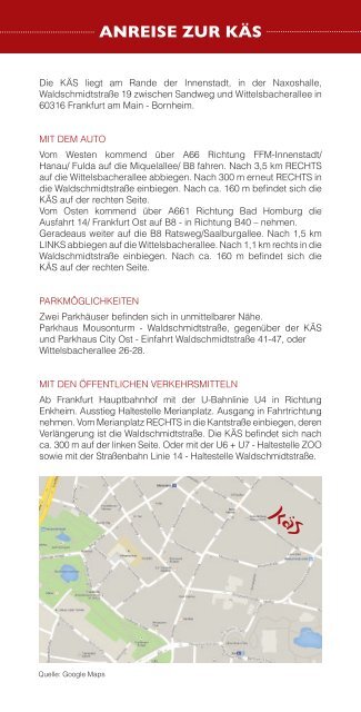 KABARETT THEATER FRANKFURT Programm Februar ... - Die Käs