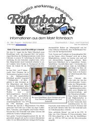 Alois Uhrmann zum Ehrenbürger ernannt - Röhrnbach