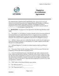 Registrar Accreditation Agreement - Icann