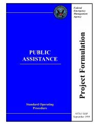 Project Formulation - Federal Emergency Management Agency