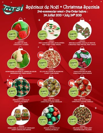 Spéciaux de Noël • Christmas Specials - TOOTSI IMPEX Inc