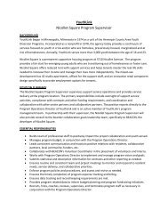 YouthLink Nicollet Square Program Supervisor