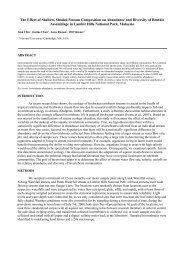 The Effect of Shallow, Shaded Stream Composition on Abundance ...