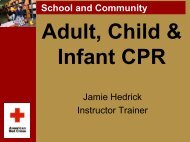 School And Community Adult, Child & Infant CPR