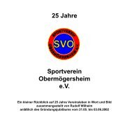 25 Jahre SVO - Obermögersheim