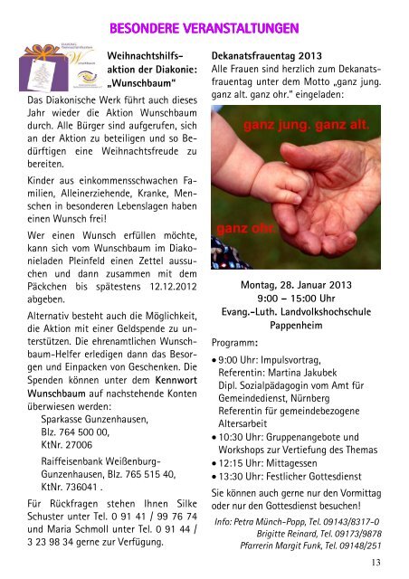 Gemeindebrief Dezember 2012 bis Februar 2013 - Luth ...