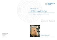 Einladung zur Antrittsvorlesung (PDF) - Universität Wien Medienportal