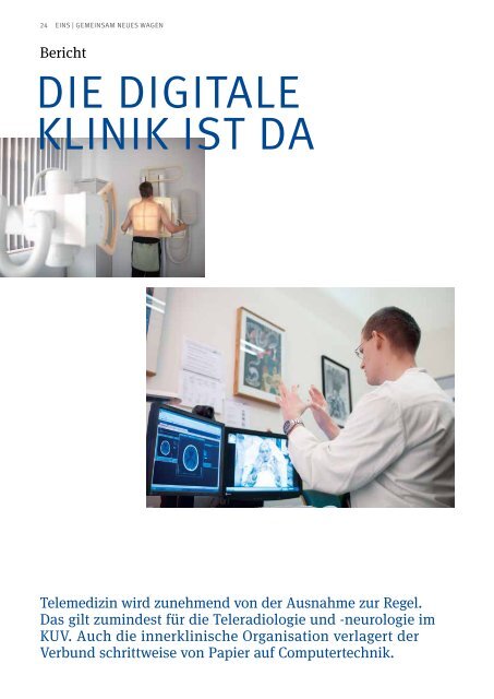 KUV-Magazin EINS (pdf 3 MB) - Klinikverbund der gesetzlichen ...