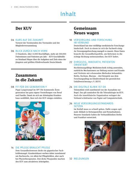 KUV-Magazin EINS (pdf 3 MB) - Klinikverbund der gesetzlichen ...