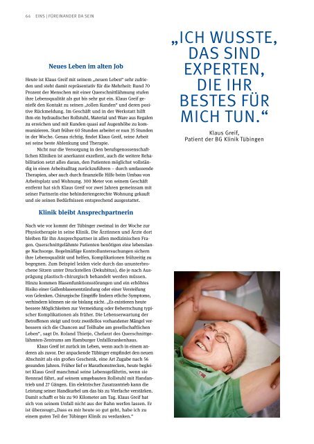 KUV-Magazin EINS (pdf 3 MB) - Klinikverbund der gesetzlichen ...