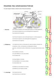 Checkliste: Das verkehrssichere Fahrrad - beim ADFC