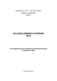 Colloquia Germanica nr 20.pdf - Uniwersytet Szczeciński