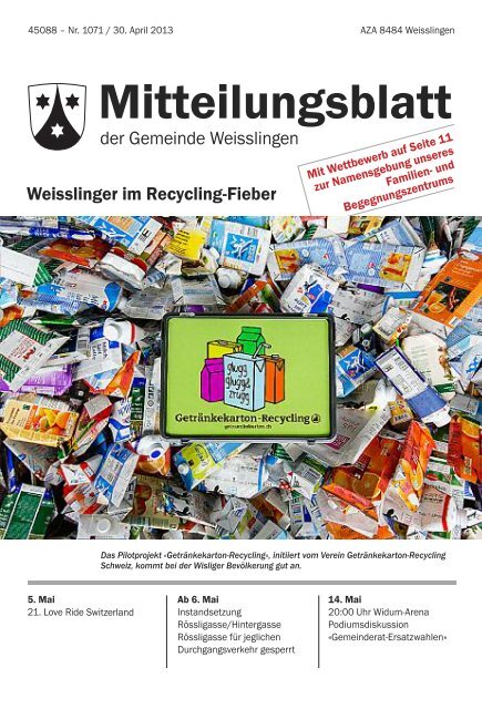 Mitteilungsblatt - Weisslingen