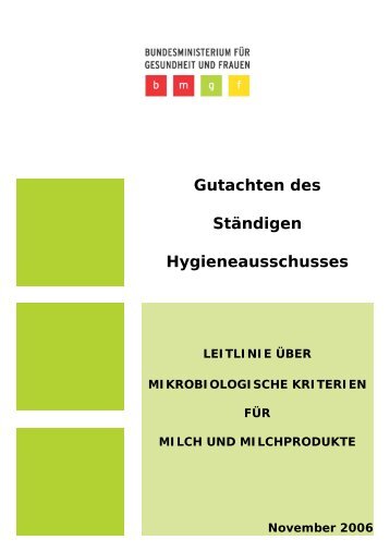 Leitlinie für Milch und Milchprodukte